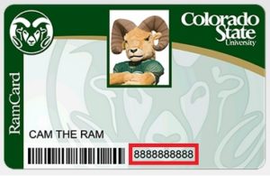 Cam the Ram mascot on CSU RamCard
