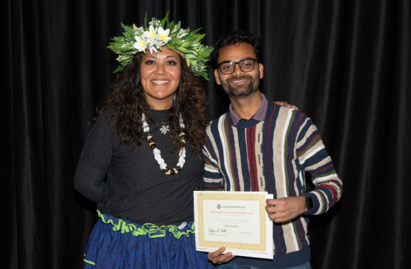Winner of the new graduate student award at the 2024 GradShow